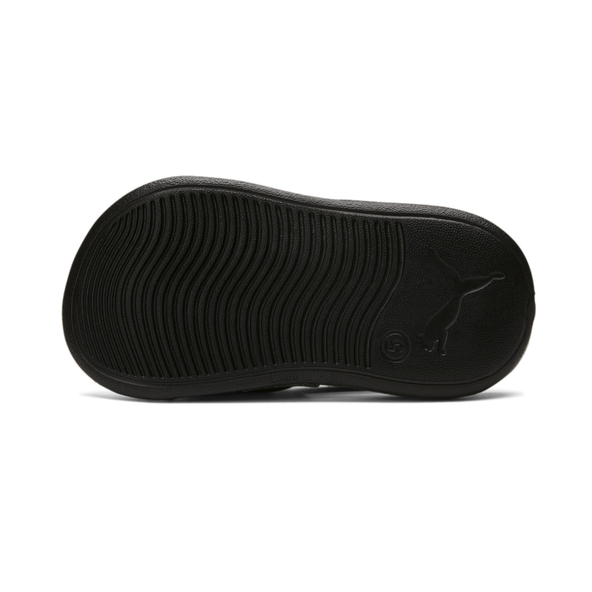 PUMA Popcat 20 Backstrap badslippers babyâs, Zwart/Wit, Maat 27 thumbnail 4