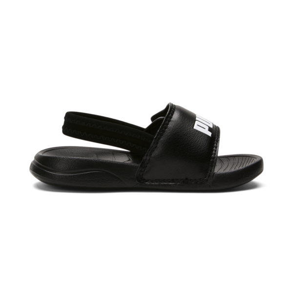 Popcat 20 Backstrap Babies' Sandals, Puma Black-Puma White, large-MEX