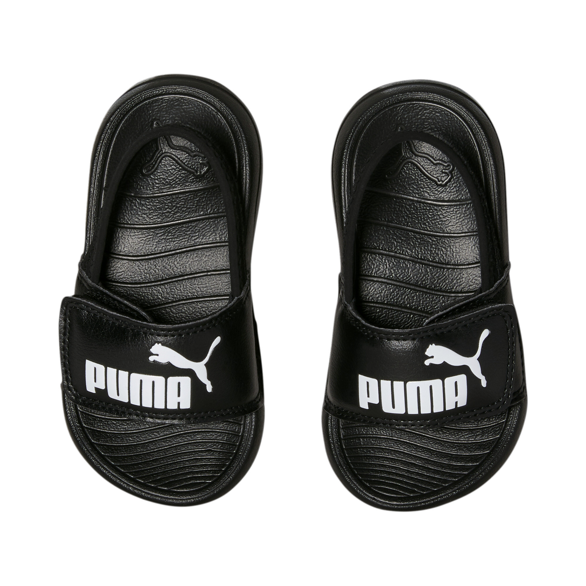 PUMA Popcat 20 Backstrap badslippers babyâs, Zwart/Wit, Maat 27 thumbnail 2