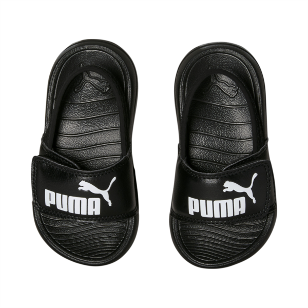 Popcat 20 Backstrap Babies' Sandals, Puma Black-Puma White, large-MEX