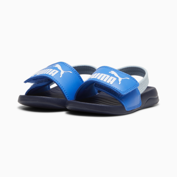 Sandalias con correa trasera Popcat 20 para bebé, Hyperlink Blue-PUMA White-Club Navy, large-MEX