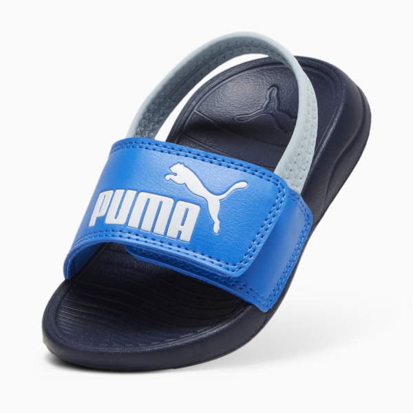Sandalias con correa trasera Popcat 20 para bebé, Hyperlink Blue-PUMA White-Club Navy, large-MEX