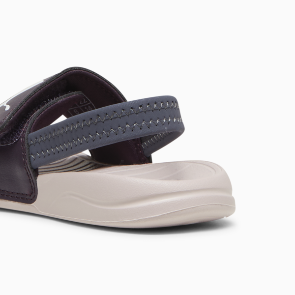 Sandalias con correa trasera Popcat 20 para bebé, Midnight Plum-PUMA White-Mauve Mist, large-MEX