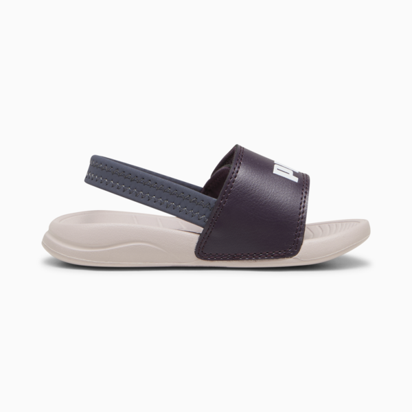 Sandalias con correa trasera Popcat 20 para bebé, Midnight Plum-PUMA White-Mauve Mist, large-MEX