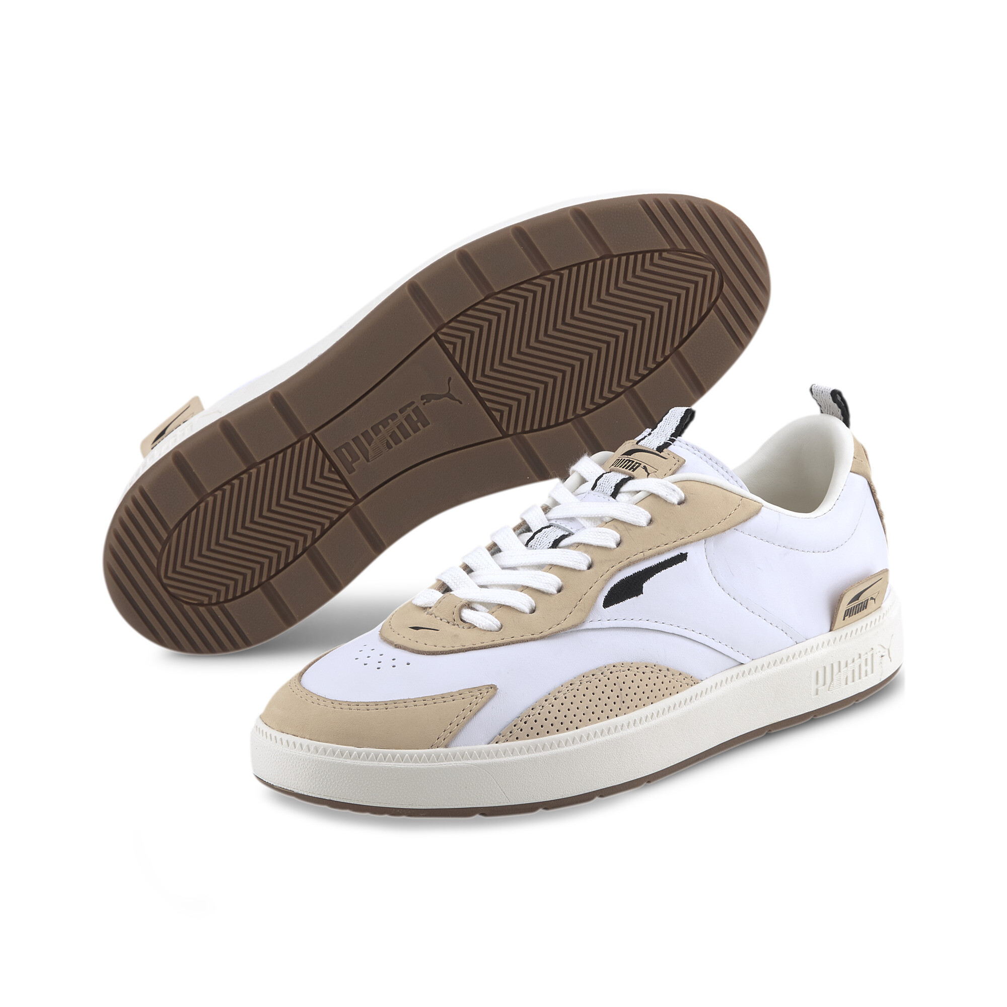 【プーマ公式通販】 プーマ オスロ プロ ソフト スニーカー ユニセックス PWht-NaturalVacheta-WhspWht ｜PUMA.com