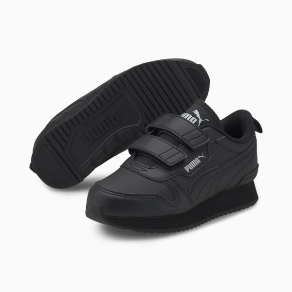 R78 Kids' Trainers, Puma Black-Puma Black-Gray Violet, large-ZAF