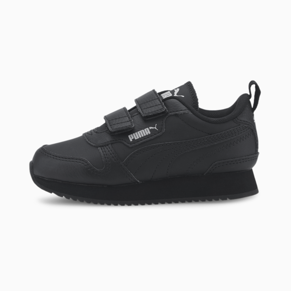 R78 Kids' Trainers, Puma Black-Puma Black-Gray Violet, large-ZAF