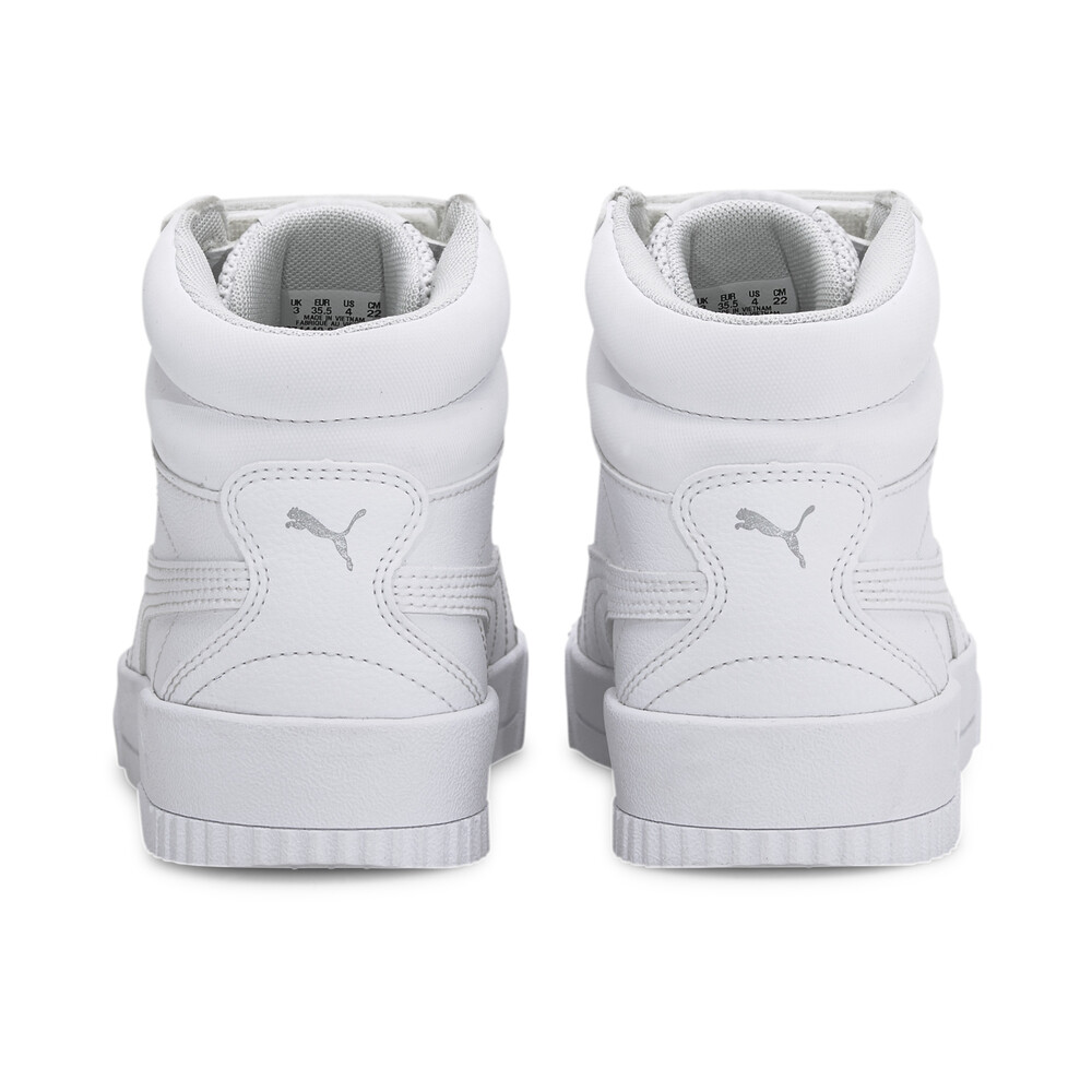 

PUMA - female - Детские кеды Carina Mid Jr – Puma White-Puma White –, Разноцветный