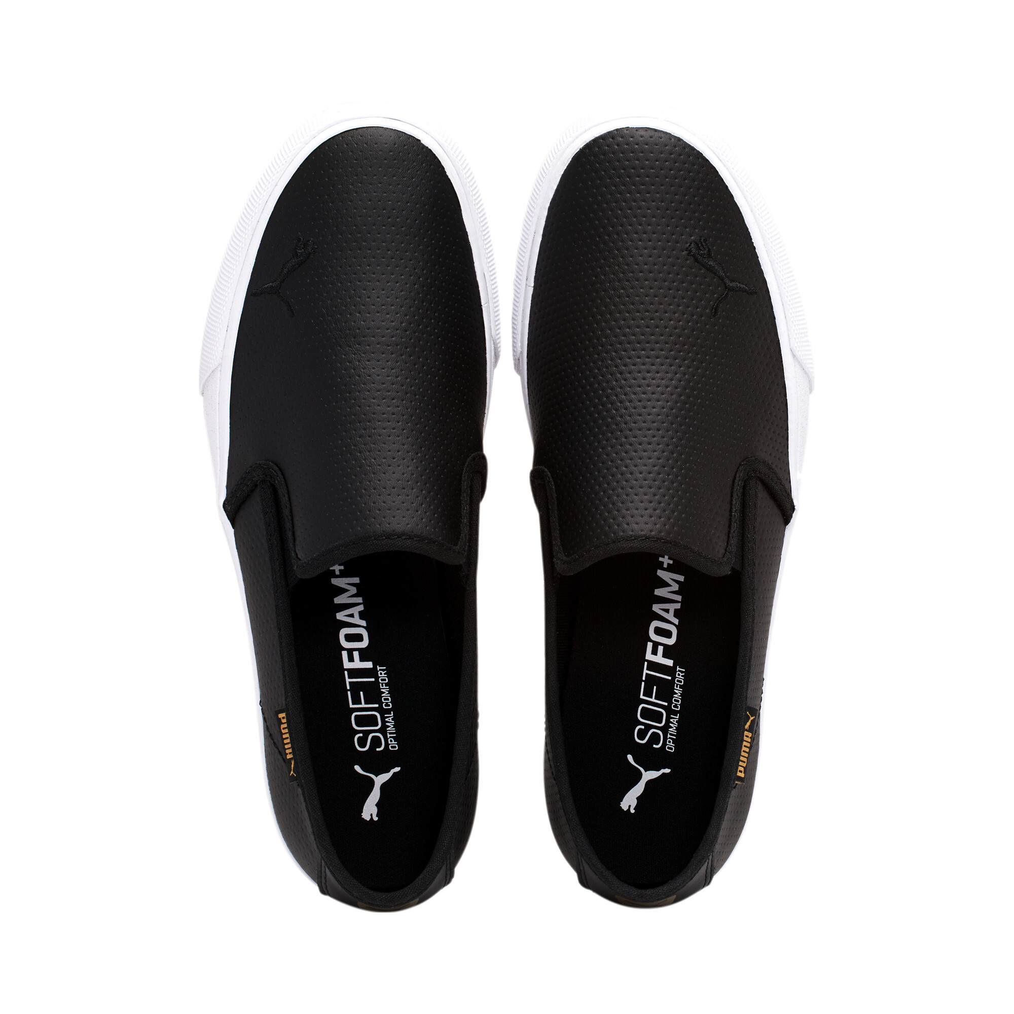 puma slip ons black women