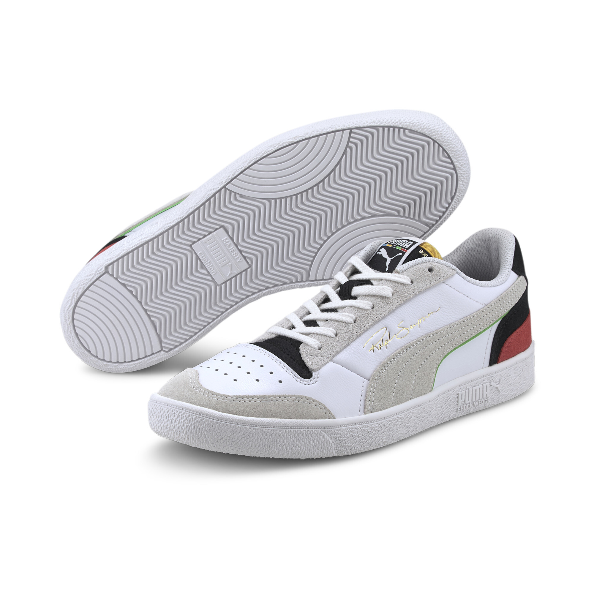 【プーマ公式通販】 プーマ ラルフ サンプソン ロウ WH スニーカー ユニセックス P Wht-P Blk-High Risk Red ｜PUMA.com