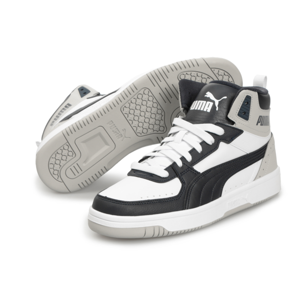 Rebound JOY Trainers, Puma White-Parisian Night-Gray Violet, large-ZAF