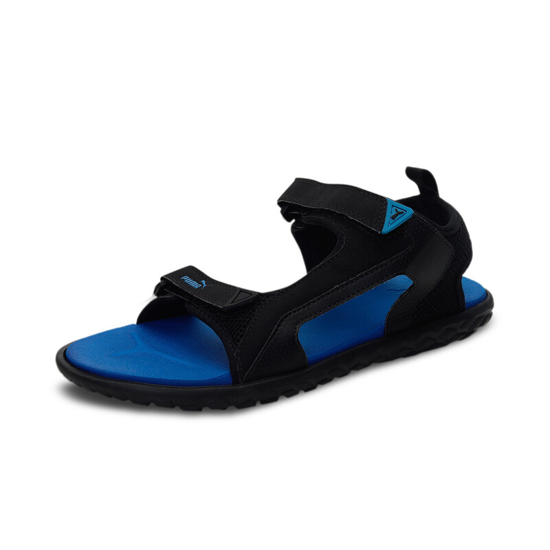 

Men's PUMA Cruise Comfort V1 Unisex Sandals, Black/blue