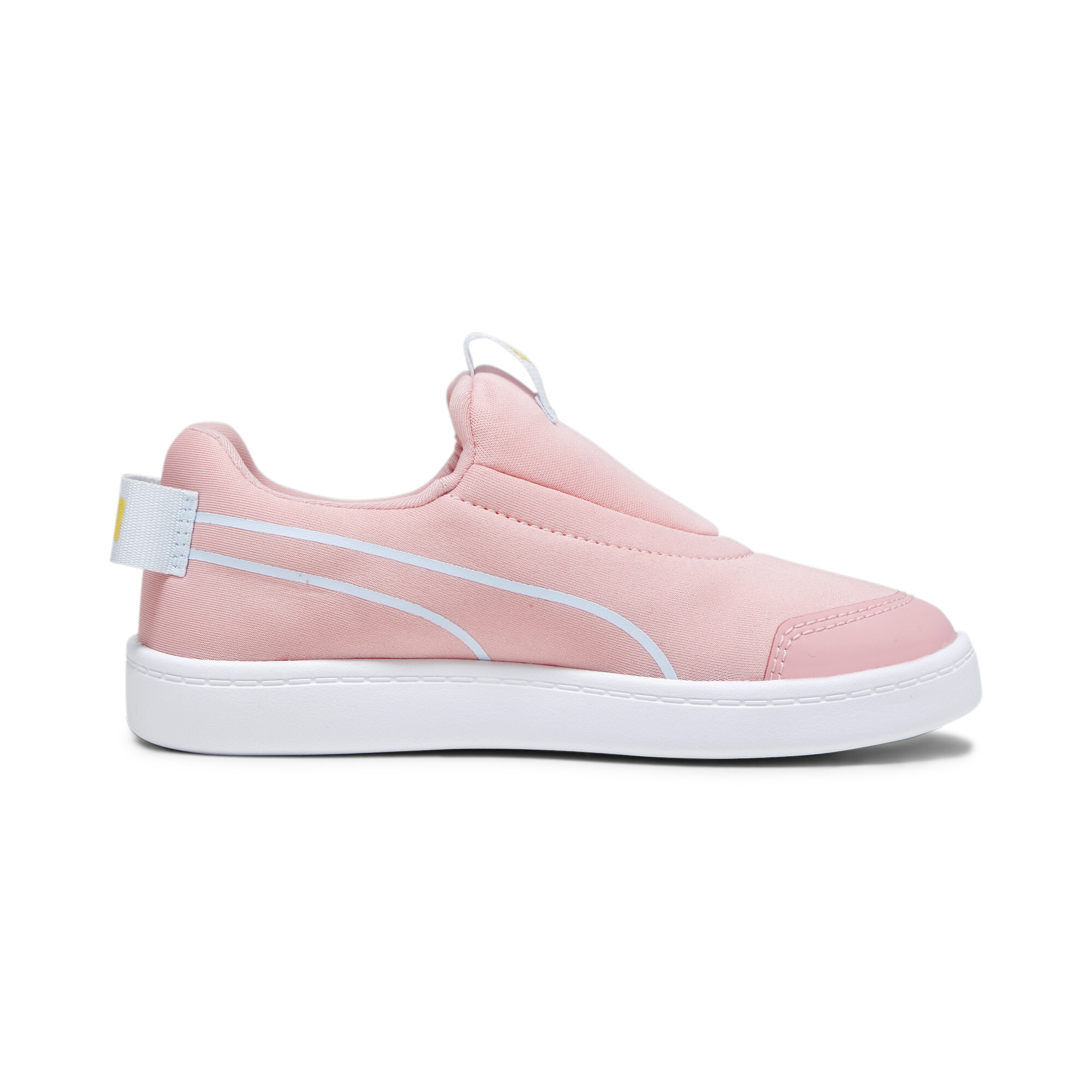 Kids' PUMA Courtflex V2 Slip-On Trainers In Pink, Size EU 33