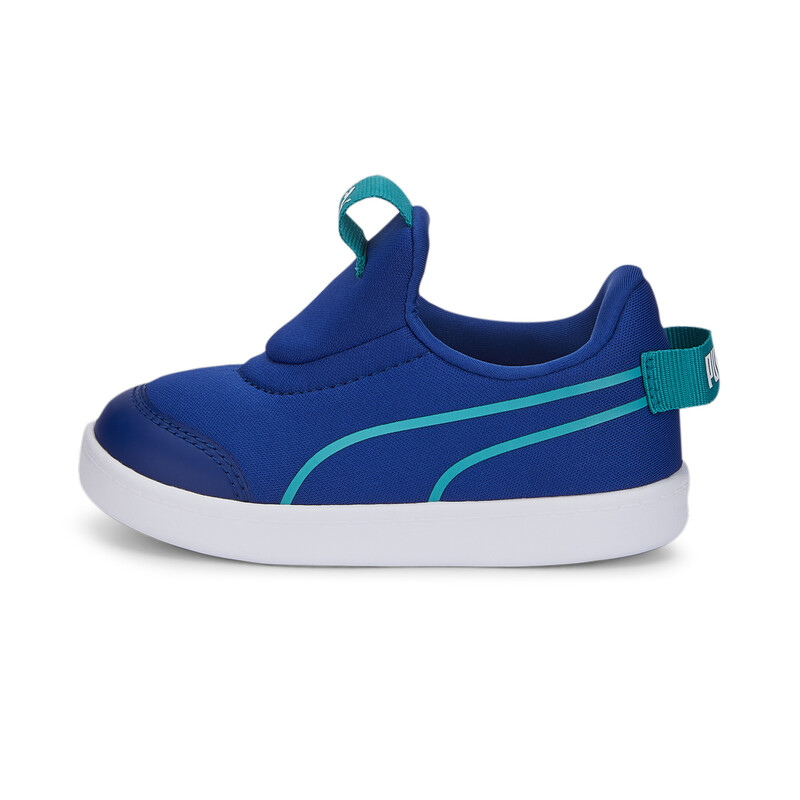 

PUMA Courtflex V2 Slip-On Toddlers Sneakers, Black/blue