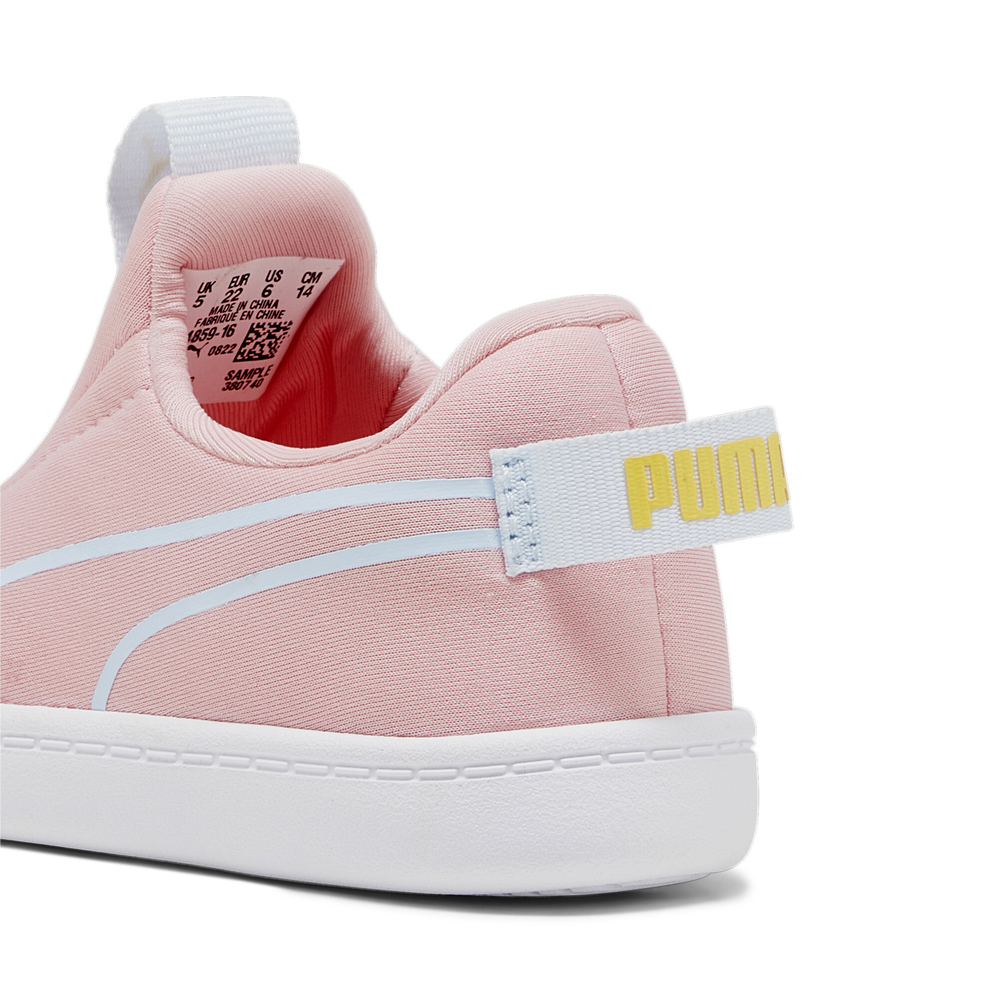 PUMA Courtflex V2 Slip-On Babies' Trainers In Pink, Size EU 23