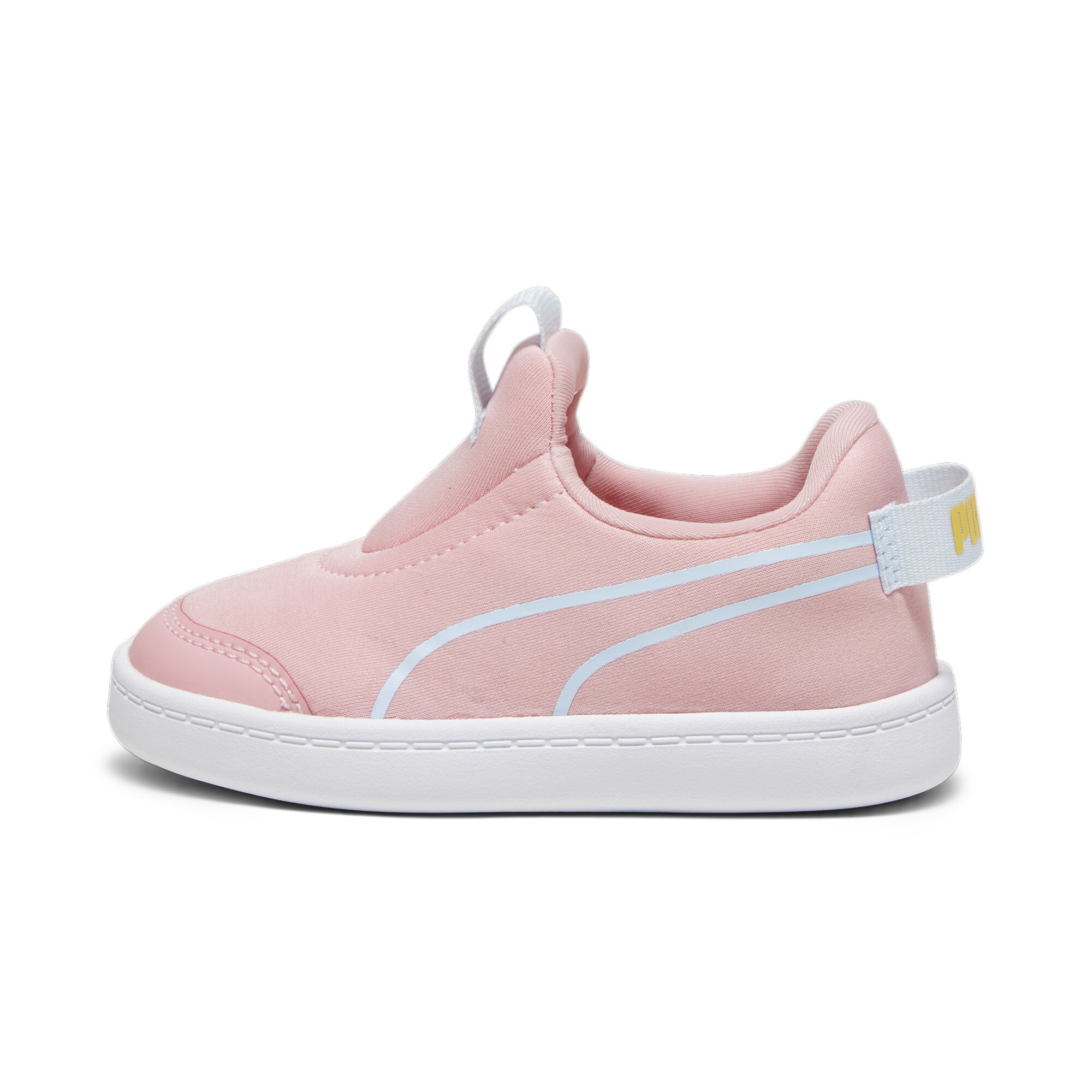 PUMA Courtflex V2 Slip-On Babies' Trainers In Pink, Size EU 23