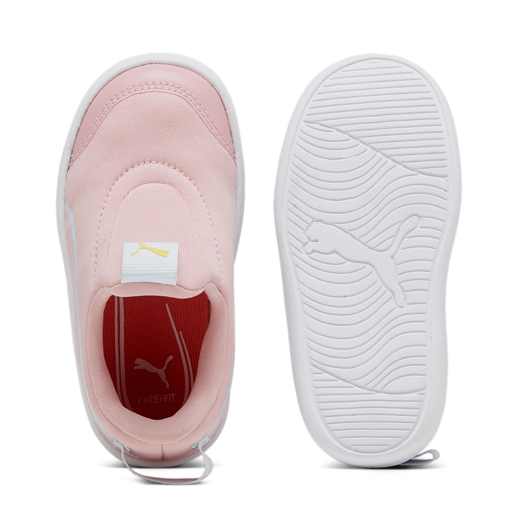 PUMA Courtflex V2 Slip-On Babies' Trainers In Pink, Size EU 23