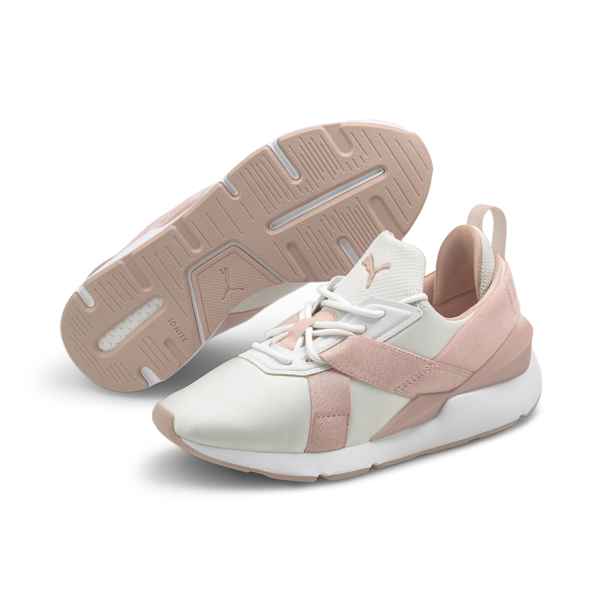 【プーマ公式通販】 プーマ ミューズ X3 パステル ウィメンズ スニーカー ウィメンズ Puma White-Peachskin ｜PUMA.com