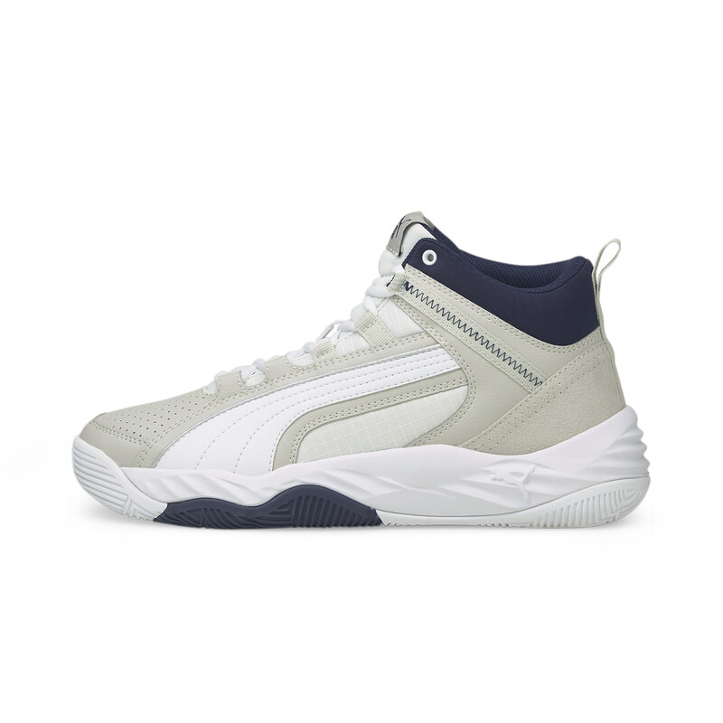 

Men's PUMA Rebound Future Evo Unisex Sneakers, White/gray/purple