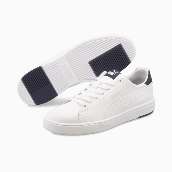 Serve Pro Lite Trainers, Puma White-Puma White-Peacoat, large-ZAF