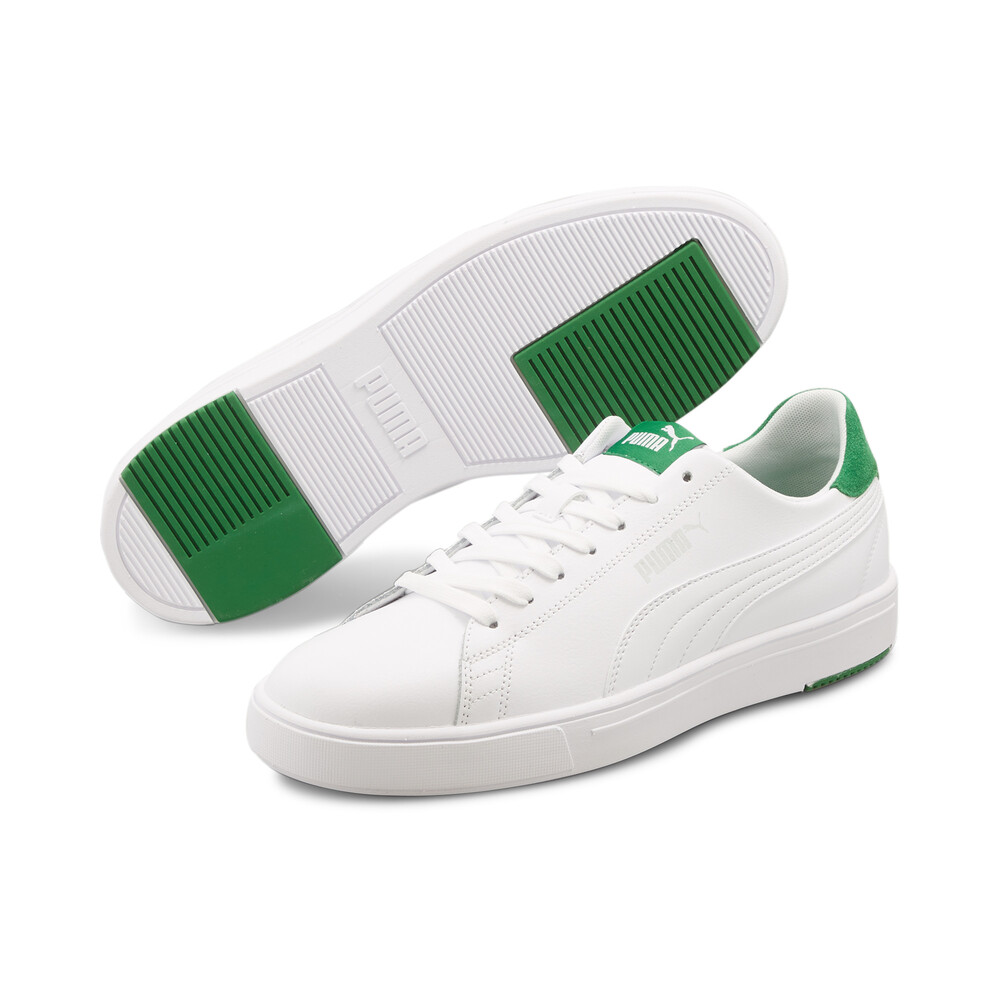 

PUMA - Кеды Serve Pro Lite Trainers – Puma White-Puma White-Amazon Green-Puma Silver –, Белый