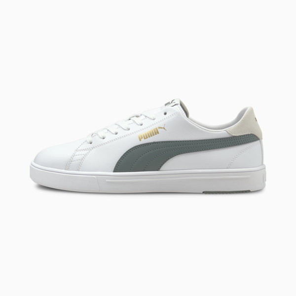 Serve Pro Lite Trainers, Puma White-Balsam Green-Puma Team Gold, large-MEX