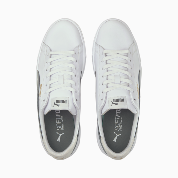 Serve Pro Lite Trainers, Puma White-Balsam Green-Puma Team Gold, large-MEX