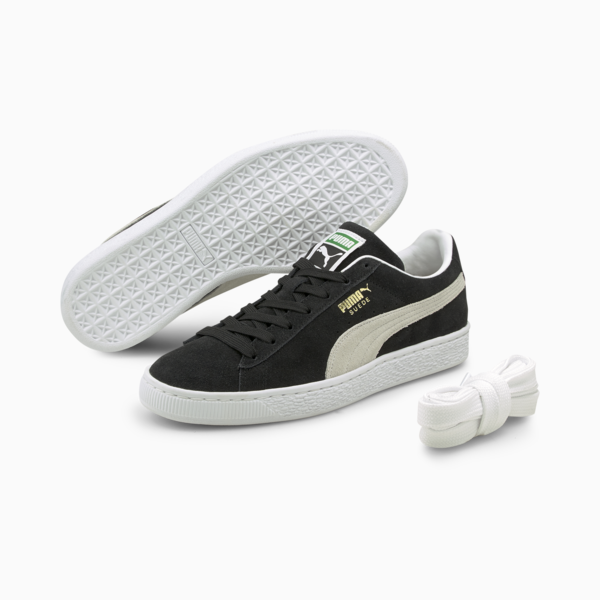 Suede Classic XXI Trainers, Puma Black-Puma White, large-ZAF
