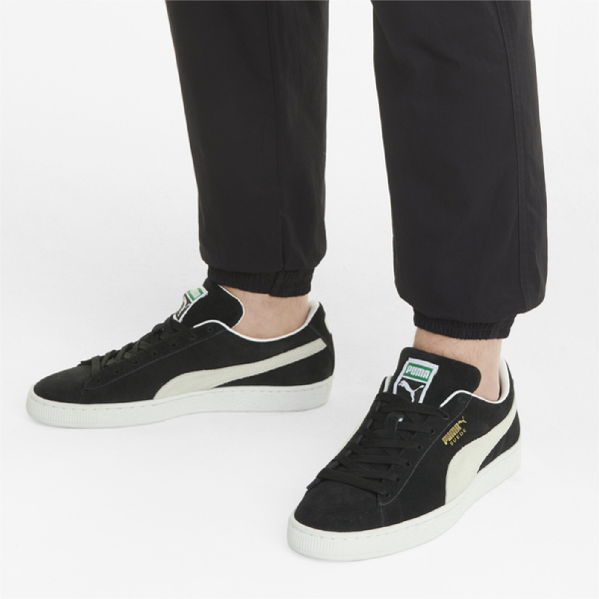 Kids' PUMA Suede Classic XXI Trainers In Black, Size EU 35.5