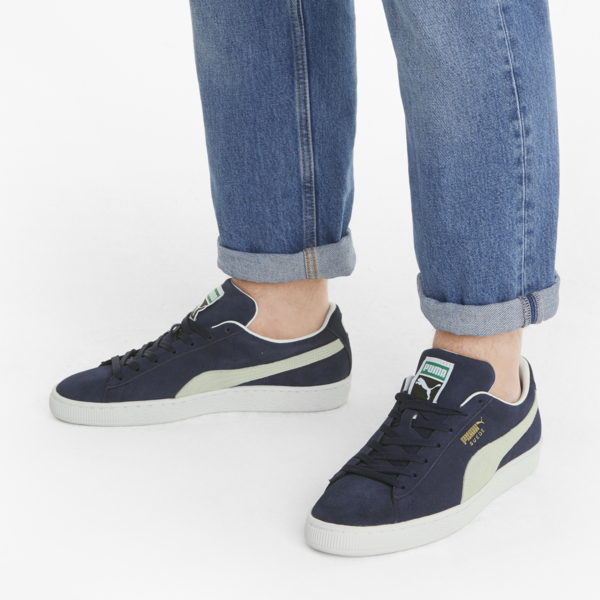 Suede Classic XXI Trainers, Peacoat-Puma White, large-ZAF