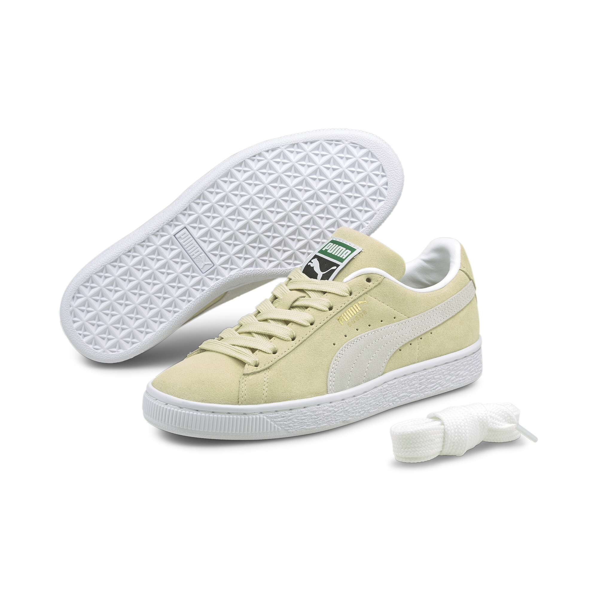 【プーマ公式通販】 プーマ スウェード クラシック XXI ユニセックス スニーカー ユニセックス Transparent Yellow-Puma White ｜PUMA.com