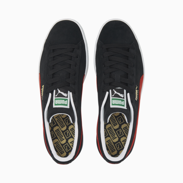 Suede Classic XXI Trainers, Puma Black-Cherry Tomato, large-ZAF