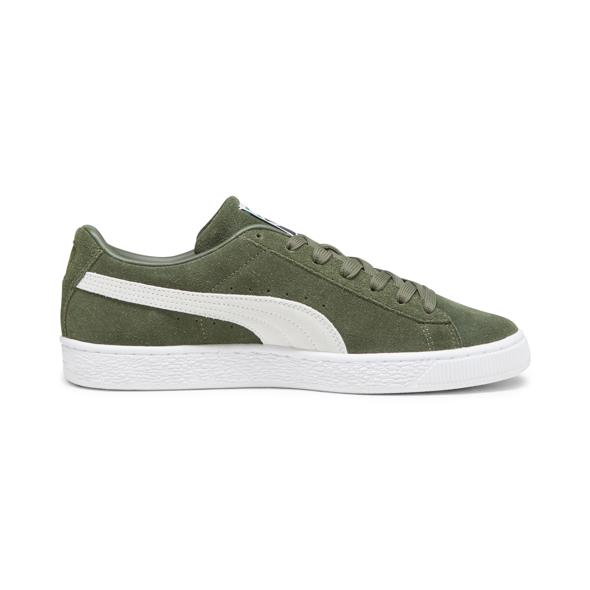 Kids' PUMA Suede Classic XXI Trainers In Green, Size EU 46