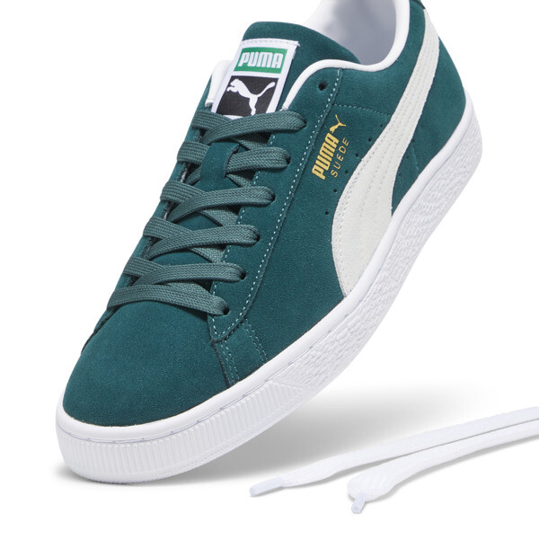 Suede Classic XXI Trainers, Malachite-PUMA White, large-ZAF