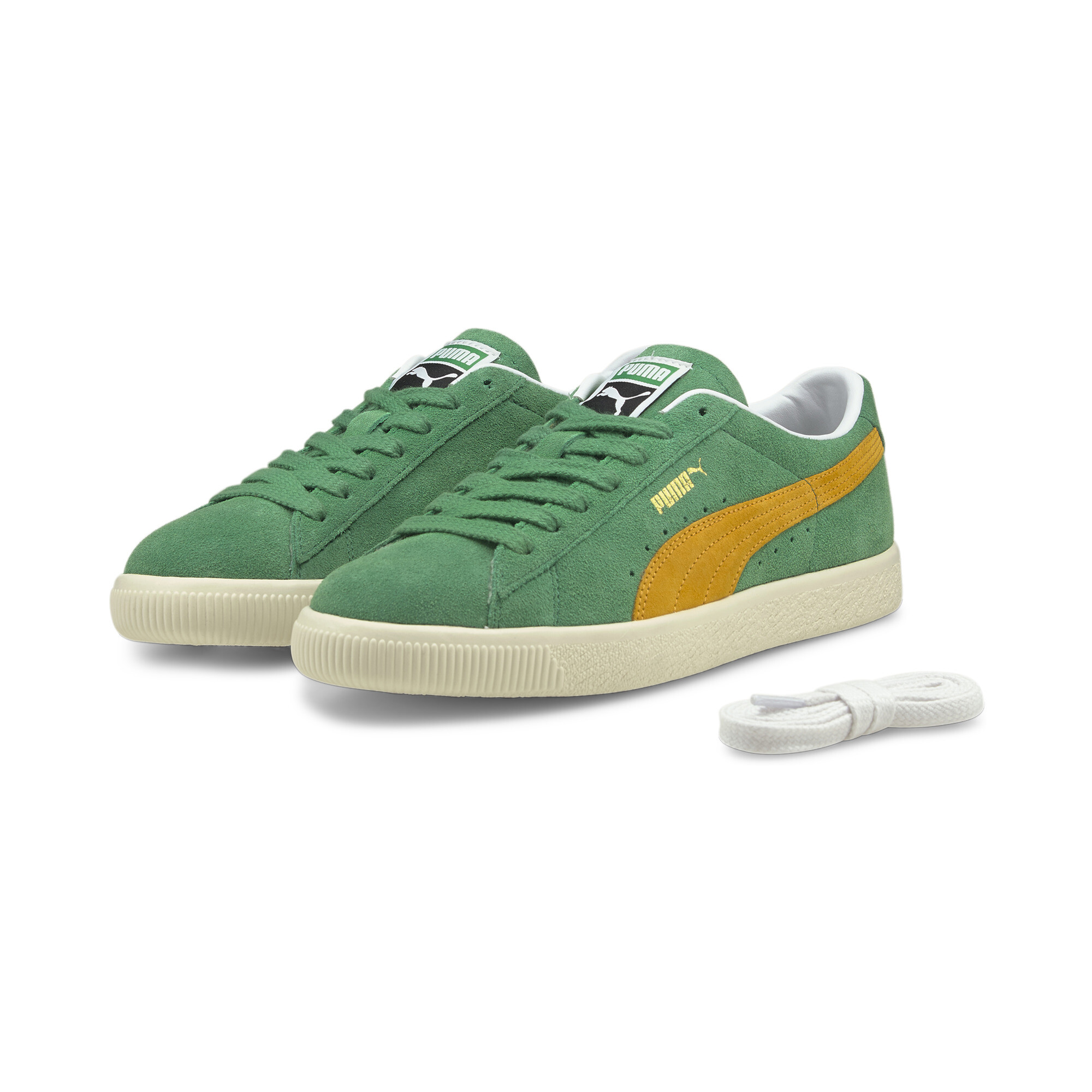 【プーマ公式通販】 プーマ スウェード ビンテージ スニーカー ユニセックス ユニセックス Amazon Green-Saffron-Ivory Glow ｜PUMA.com