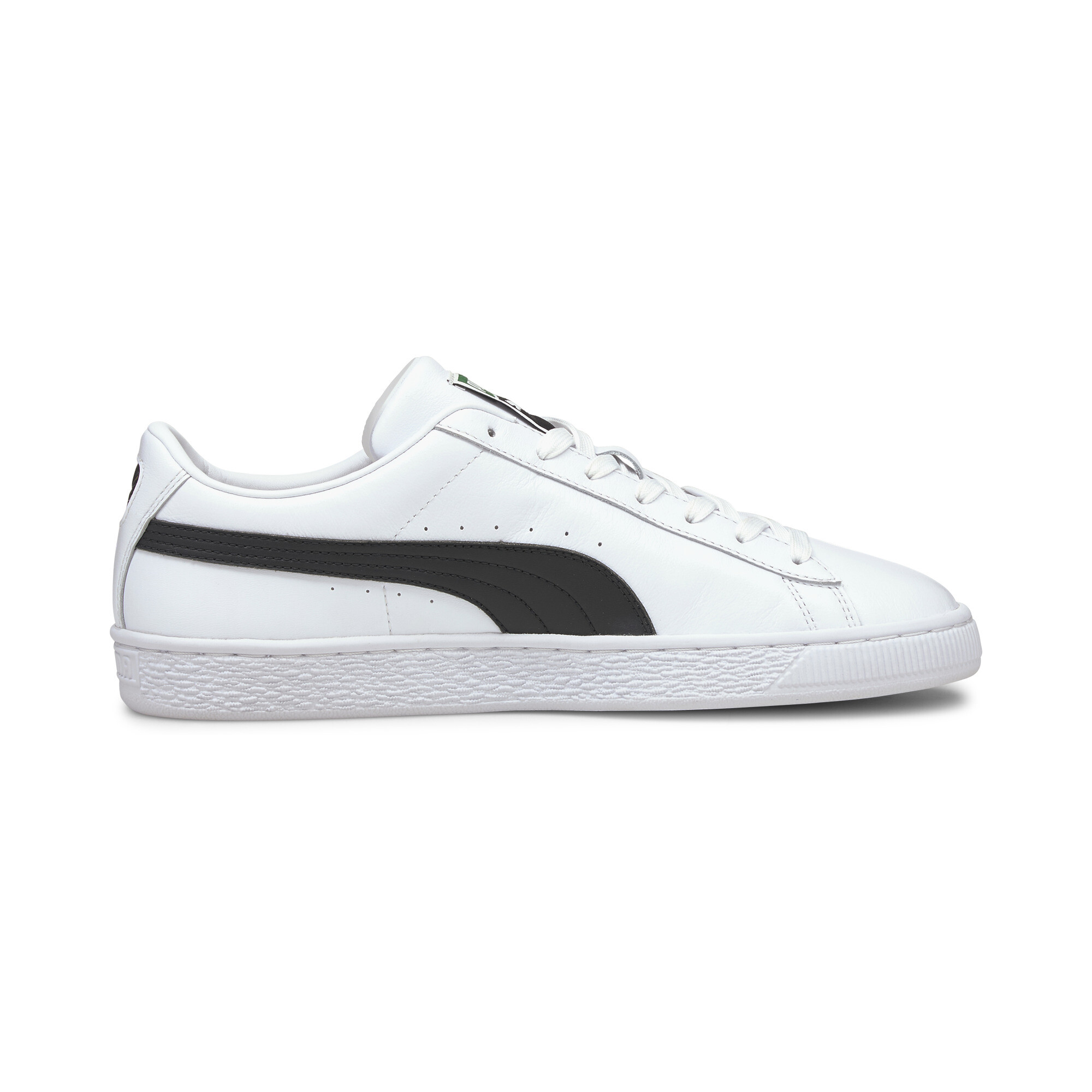 Men's PUMA Basket Classic XXI Trainers In White, Size EU 35.5