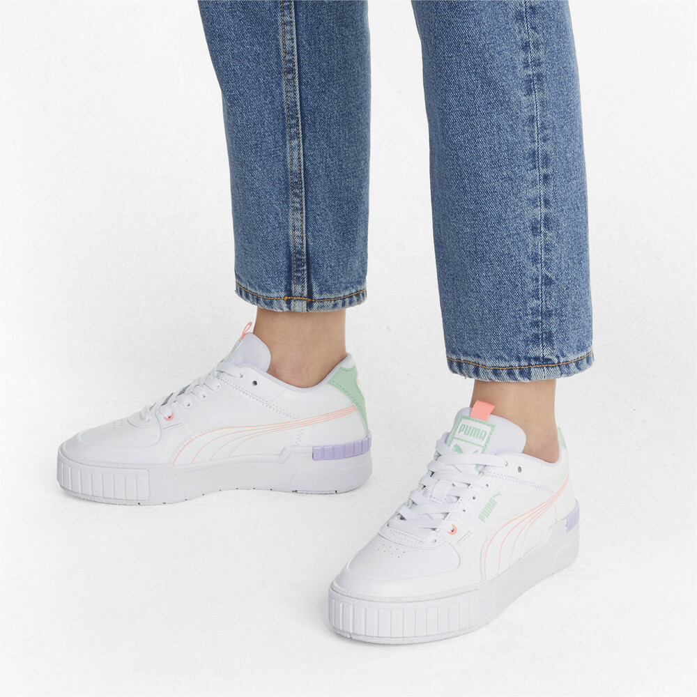 

PUMA - female - Кеды Cali Sport Pastel Mix Women's Trainers – Puma White-Elektro Peach –, Белый