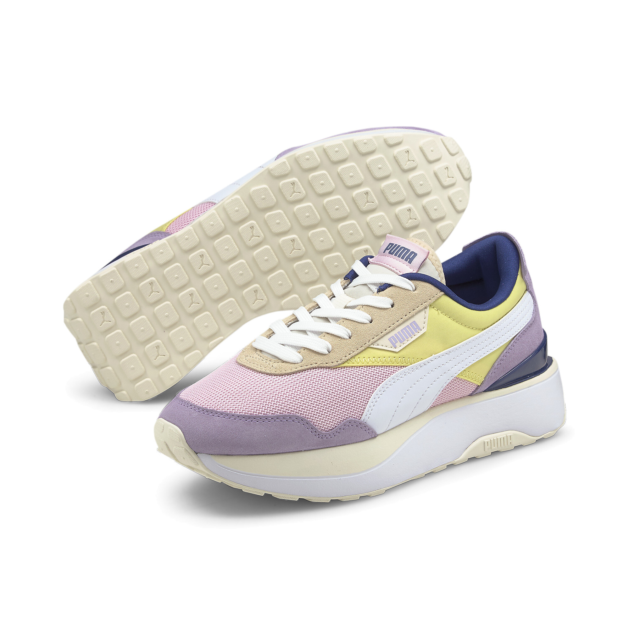 【プーマ公式通販】 プーマ クルーズ ライダー シルクロード ウィメンズ スニーカー ウィメンズ Pink Lady-Yellow Pear ｜PUMA.com