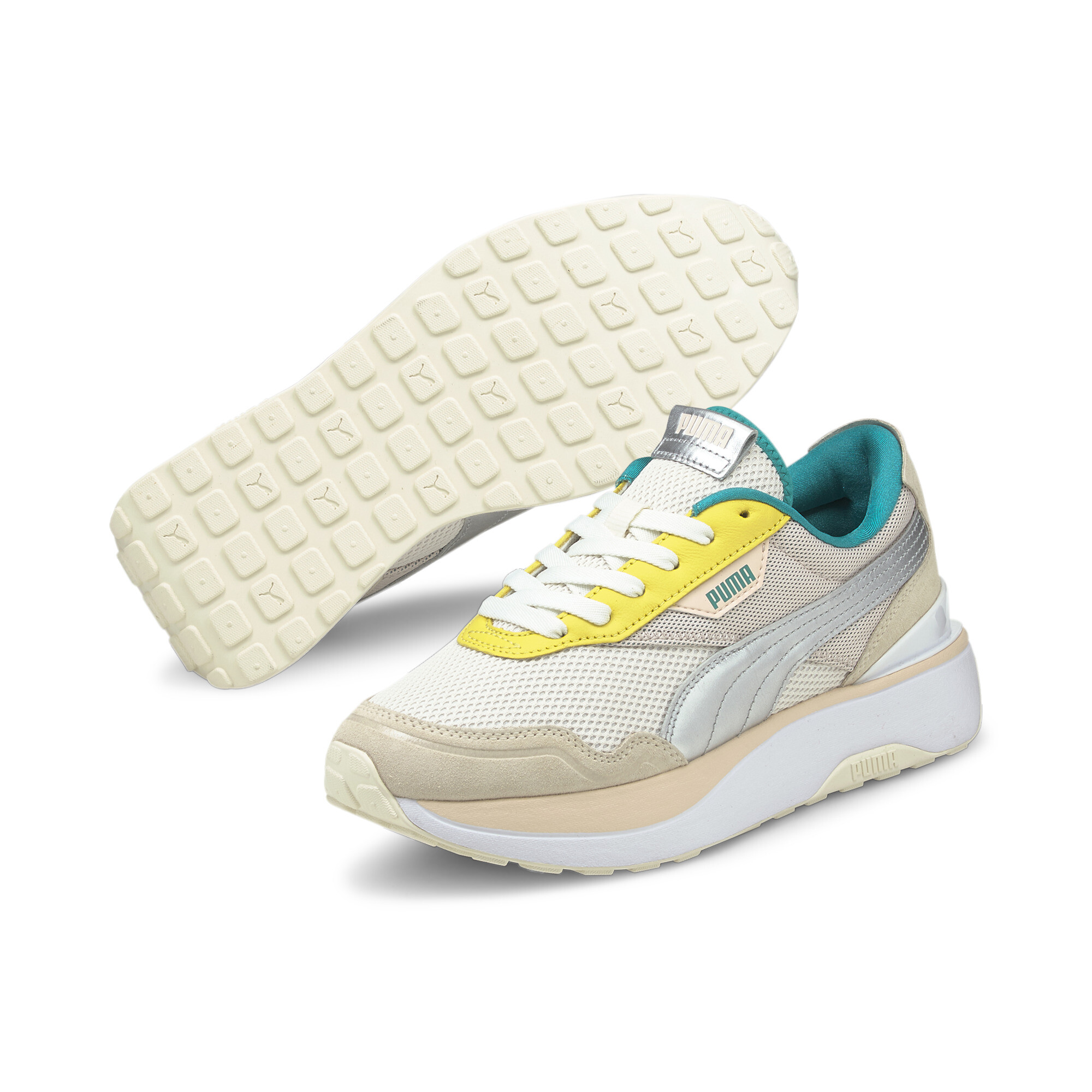 【プーマ公式通販】 プーマ クルーズ ライダー オーシャンクイーン ウィメンズ スニーカー ウィメンズ Eggnog-Puma Silver-Cld Pink ｜PUMA.com