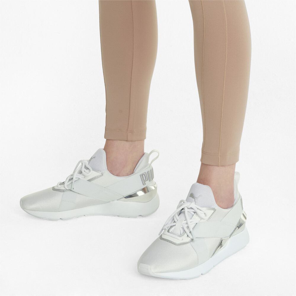 

PUMA - female - Кроссовки Muse X3 Metallic Women's Trainers – Puma White-Puma White –, Белый
