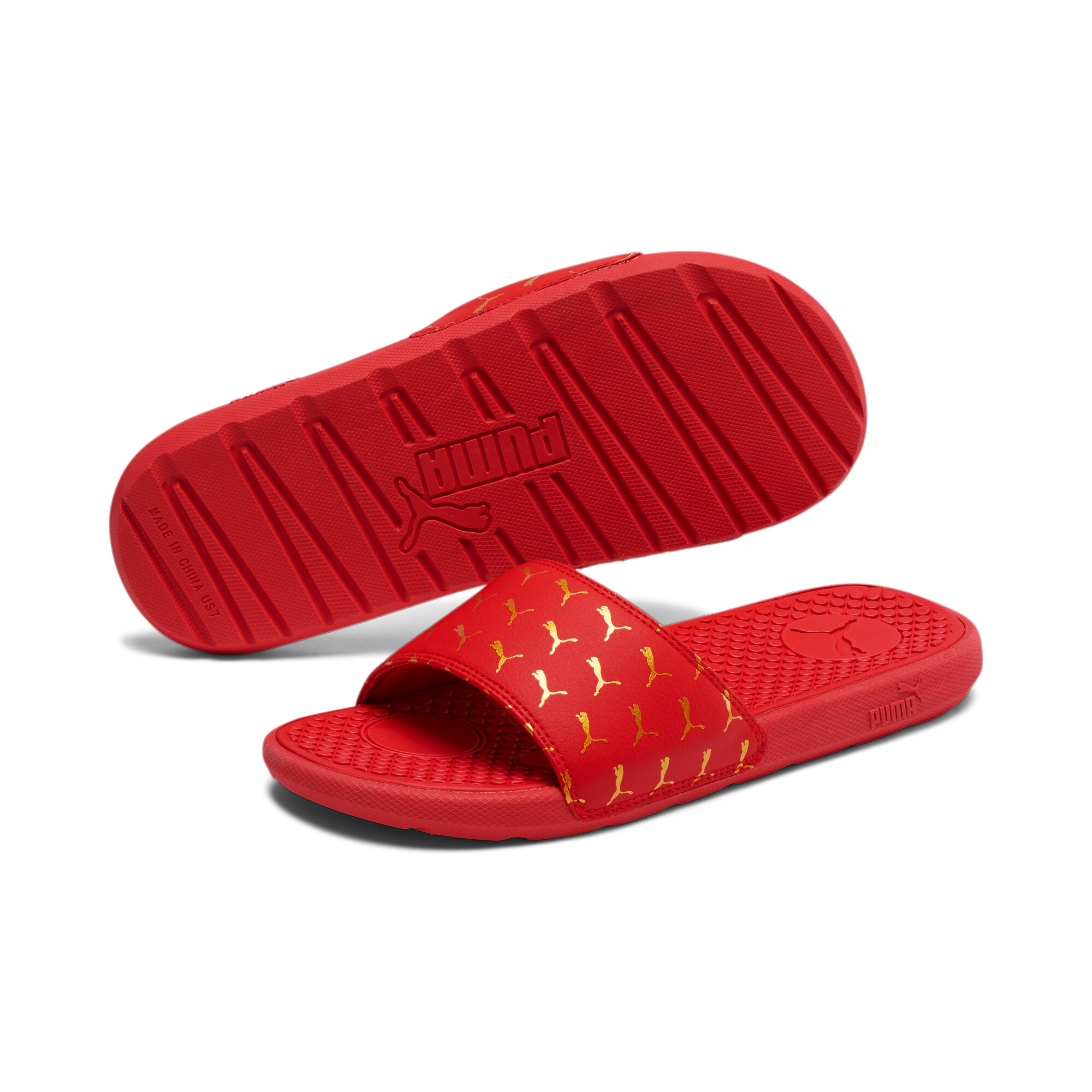 puma memory foam slides