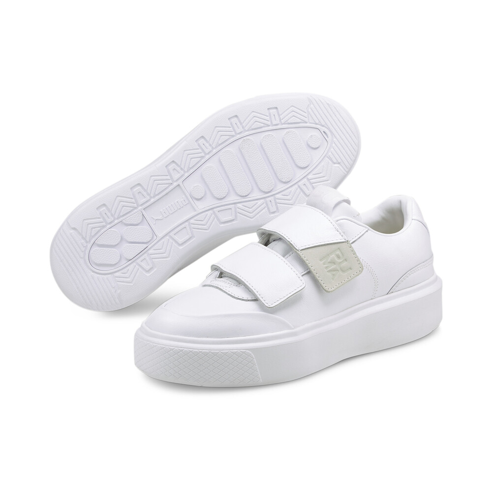 puma oslo femme trainers with in white and tan