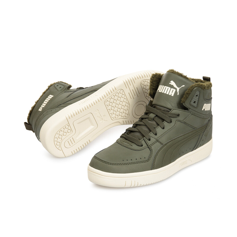 

PUMA - Кеды PUMA Rebound JOY Fur – Forest Night-Whisper White –, Зеленый