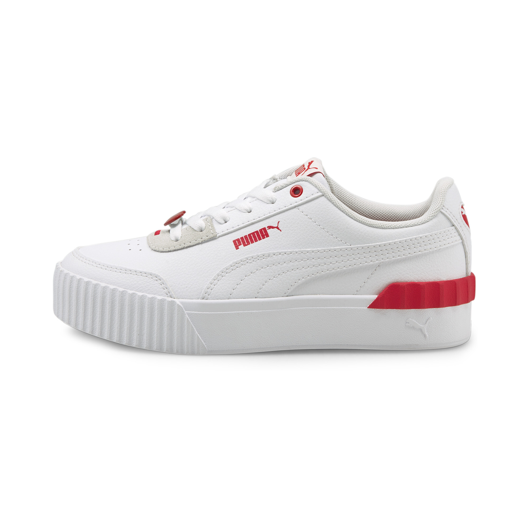 花973koibitomisaki大花printAラインTU(BE・GR) Кеди Carina Lift Valentine's Women's Trainers | Колір: Білий