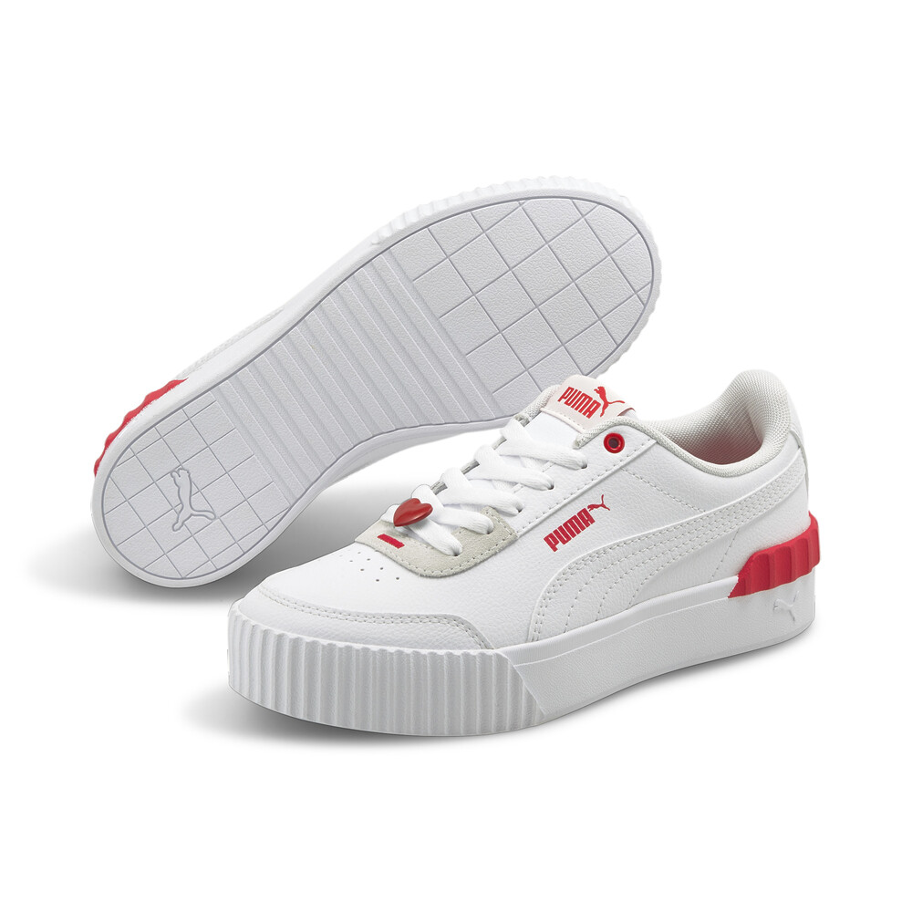 puma womens carina l trainers white glowing pink