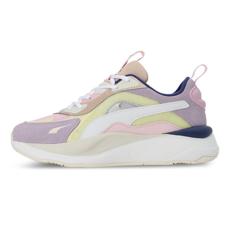 Women's PUMA RS-Curve Aura Sneakers, White/pink/violet