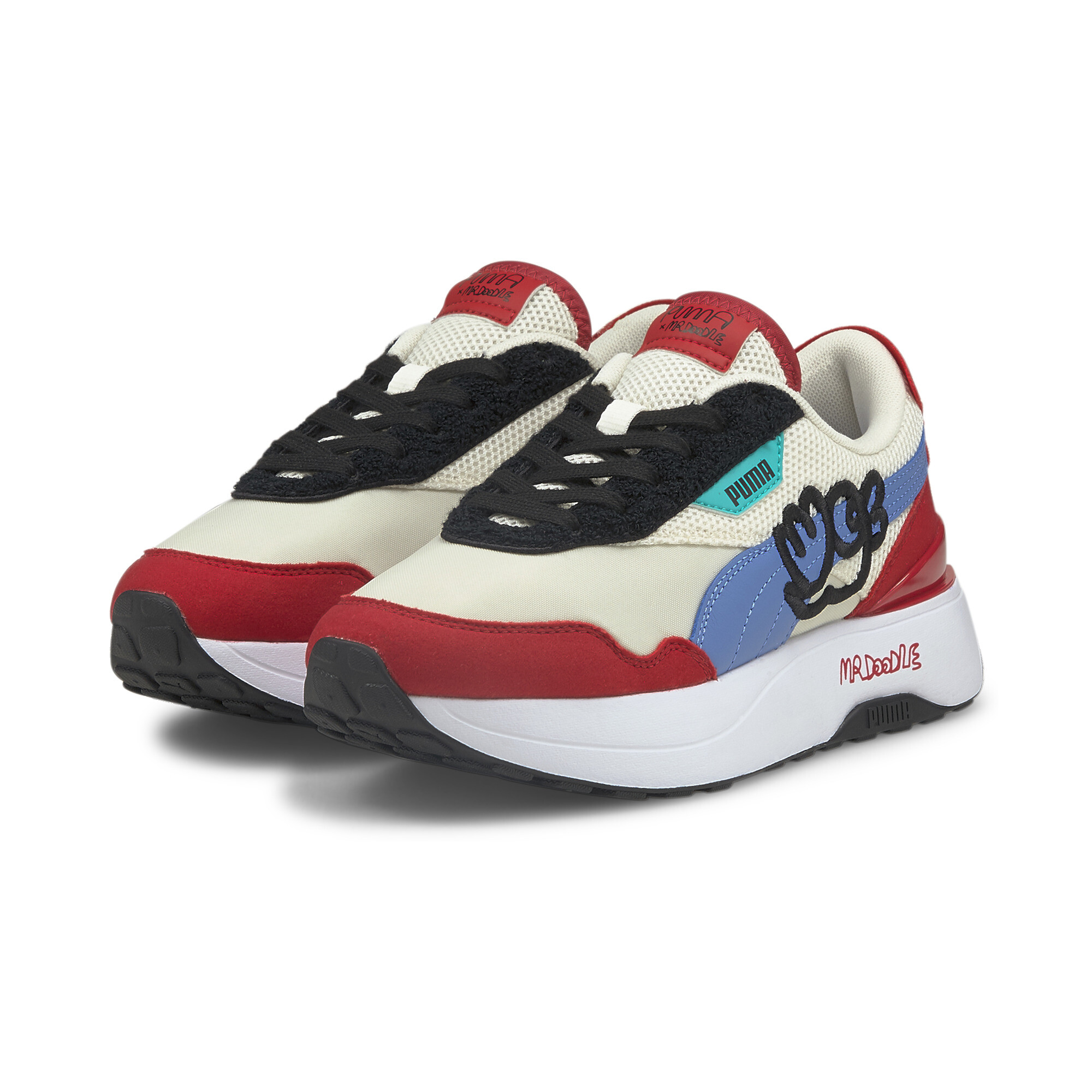 【プーマ公式通販】 プーマ PUMA x MR DOODLE クルーズ ライダー ウィメンズ スニーカー ウィメンズ Eggnog-Ultramarine ｜PUMA.com