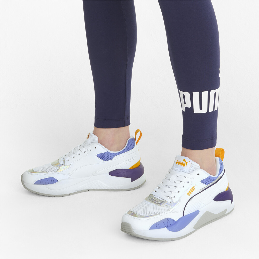 

PUMA - female - Кроссовки X-Ray² Square Iridescent Women's Trainers – White-White-Silver-Purple –, Белый