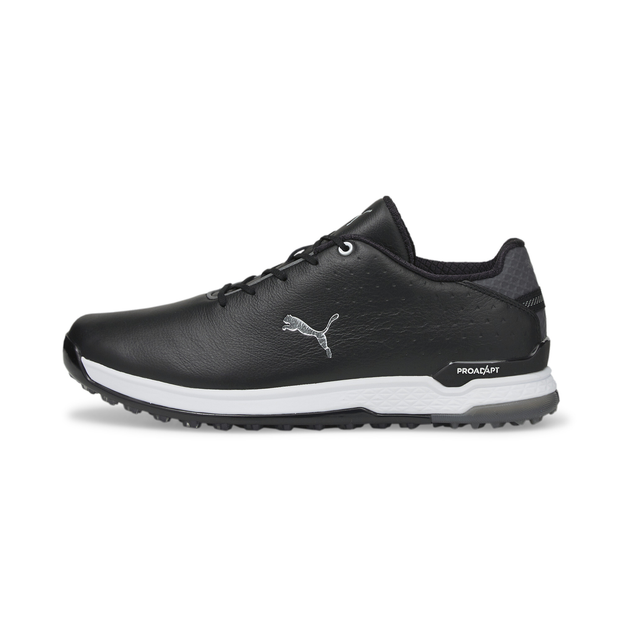 Men's Puma PROADAPT ALPHACAT Leather's Golf Shoes, Black, Size 45, Shoes