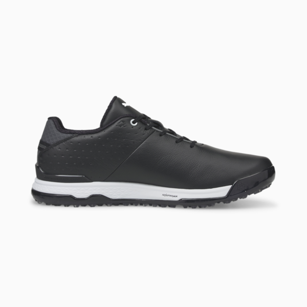PROADAPT ALPHACAT Leather Men's Golf Shoes, Puma Black-Puma Silver, large-ZAF